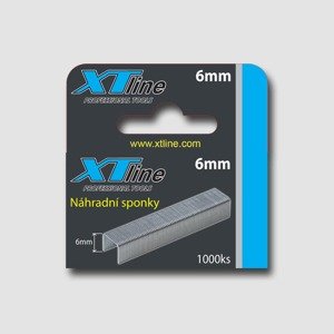 XTline sponky 6mm (1000ks), P19165 Dostupné varianty: Sponky Xtline (1000 ks) 11/0,7/14 mm