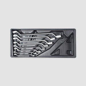 STAVTOOL Sada vyhnutých očkových klíčů (8ks) STAVOTOOL 6-22 mm