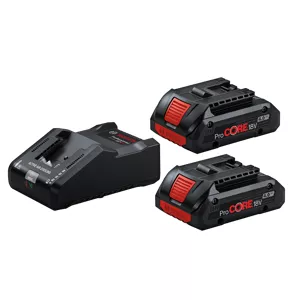 Startovací sada Bosch (2x4Ah ProCORE18V + nabíječka GAL 18V-160)