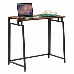 Skládací psací stůl 80x40x76 cm SPRINGOS HF0056 tmavě hnědý