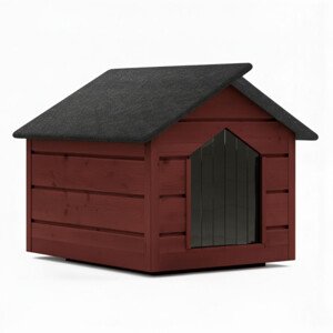 Zatepletá bouda pro psa L 80x64x61 cm DECHLAND BP011 mahagon