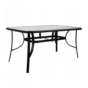 Zahradní stůl 150x90 cm SPRINGOS TOSCANA černý