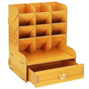 Organizér na psací stůl SPRINGOS HA7261 světle hnědý