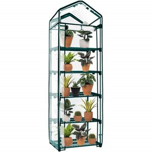 Zahradní foliovník 70x50x190 cm 5 polic SPRINGOS GT0007