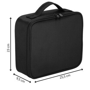 Cestovní kosmetická taška 26x23x10 cm SPRINGOS AURI černá