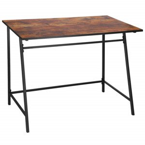 Psací stůl 100x50x75 cm SPRINGOS DESIGNLINE hnědý
