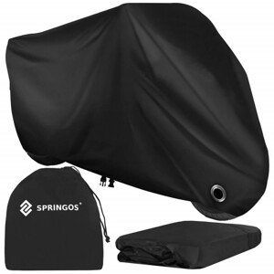Nepromokavá plachta na motorku XL 250x95x125 cm SPRINGOS GA0204 černá