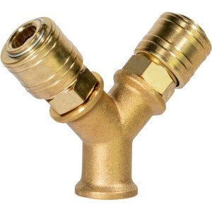 Güde 2-cestný rozdělovač vzduchu s rychlospojkami (vnitřní závit) 41136