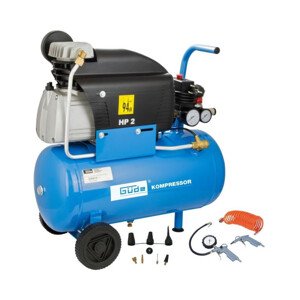 Güde Kompresor + sada pneumatického nářadí 231/10/24, 12-dílná sada