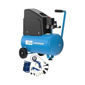 Güde Kompresor bezolejový + sada pneumatického nářadí 220/08/24, 13-dílná sada