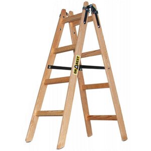 Dřevěné malířské štafle 2x4 stupně oboustranné DRABEST DREW 2x4 PRO