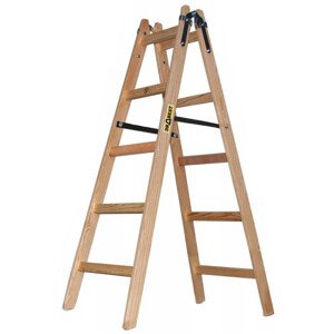 Dřevěné malířské štafle 2x5 stupňů oboustranné DRABEST DREW 2x5 PRO