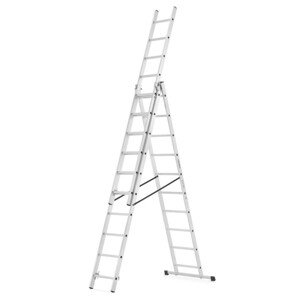 Hliníkový žebřík 3x10 příček 6,04 m třídílný HIGHER 6310