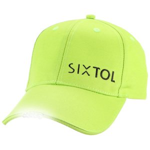 Kšiltovka s LED světlem B-CAP 25lm, nabíjecí, USB, uni velikost, fluorescentní zelená