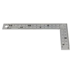 Shinwa -  přesný nerezový plochý úhelník 150 mm