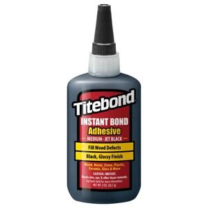 Titebond | Instant Medium Jet Black – černé CA lepidlo pro spáry a suky (59 ml)