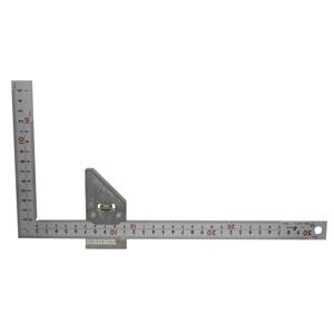 Shinwa -  přesný nerezový úhelník s dorazem 300 mm