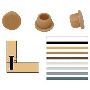 Lamello | Krycí čepičky pod úhlem 90° Barva: RAL 9010 bílá