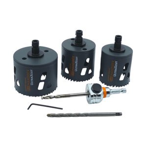 Mandrex | UltraXcut TCT Ø 60/68/83 mm – vrtací korunky se středicím vrtákem a unašečem