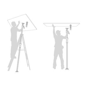 Piher - teleskopická rychlopodpěra - sádrokartonářský set