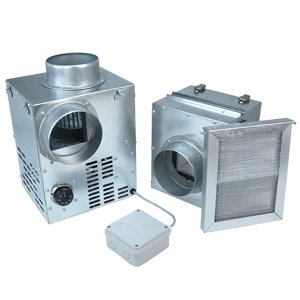 Set krbového ventilátoru a krbového filtru Ø 125 mm