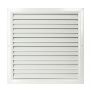 Větrací mřížka z vysoce kvalitního extrudovaného hliníku 450x450 mm, bílá