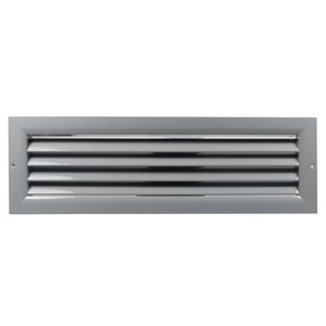 Ventilační mřížka z vysoce kvalitního extrudovaného hliníku 350x150 mm, šedá