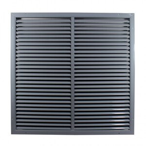 Ventilační mřížka z vysoce kvalitního extrudovaného hliníku s výztuhou 500x450 mm, šedá