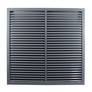 Ventilační mřížka z vysoce kvalitního extrudovaného hliníku s výztuhou 700x700 mm, šedá