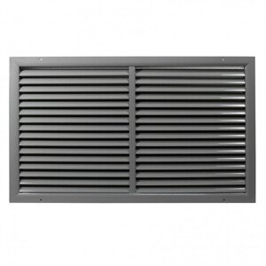 Ventilační mřížka z vysoce kvalitního extrudovaného hliníku s výztuhou 900x700 mm, šedá