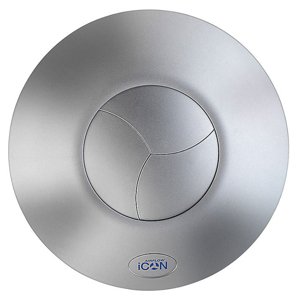 Barevný přední kryt pro ventilátory iCON 60 v barvě matně stříbrné