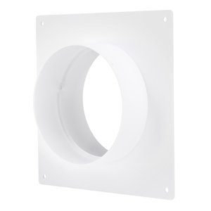 PVC montážní rámeček se spojkou pro kruhové vzduchovody Ø 100 mm