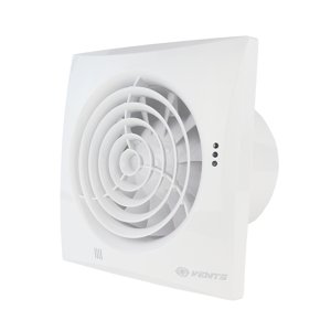 Tichý ventilátor do koupelny se slídovou zpětnou klapkou Ø 125 mm