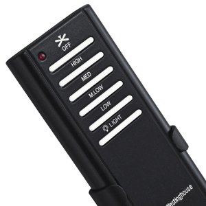 Infračervené dálkové ovládání pro stropní ventilátory Westinghouse v černé barvě