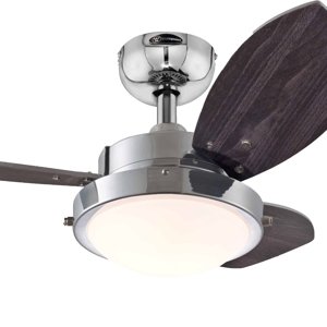 Stropní ventilátor se světlem a řetízkovým ovládáním Westinghouse WENGUE 78763, Ø 76 cm