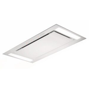 Moderní stropní odsavač par Heaven Glass 2.0 s bílým sklem, 90 cm