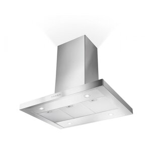 Moderní nástěnný odsavač par Stilo Isola SP nerez, 120 cm