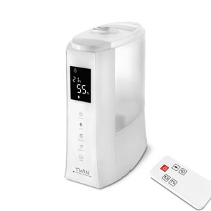 Zvlhčovač vzduchu s ionizátorem, ultrazvukový Airbi TWIN, bílý + dálkové ovládání