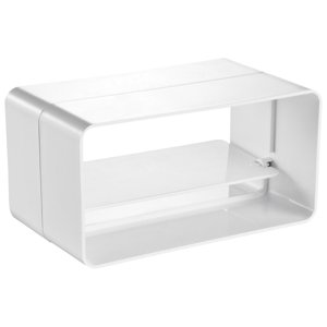 PVC spojka vnější hranatá se zpětnou klapkou 110x55 mm