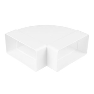 PVC koleno hranaté horizontální 90°, 110x55 mm