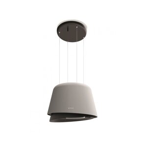 Moderní lustrový odsavač par Belle Gold v tmavě šedém provedení, 70 cm