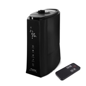 Zvlhčovač vzduchu s ionizátorem, ultrazvukový Airbi TWIN, černý + dálkové ovládání