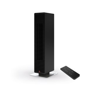 Moderní ventilátor s topidlem a dálkovým ovládáním Stadler Form PAUL, černé