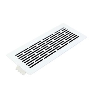 Kovová ventilační mřížka 300x100 mm pro zakončení kovového konektoru do podlahy