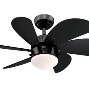 Stropní ventilátor se světlem a řetízkovým ovládáním Westinghouse TURBO SWIRL 78711, Ø 76 cm