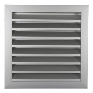 Hliníková větrací mřížka s pevnými lamelami 315x315 mm
