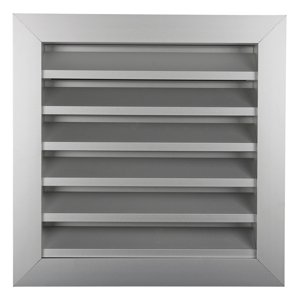 Hliníková větrací mřížka s pevnými lamelami 250x250 mm
