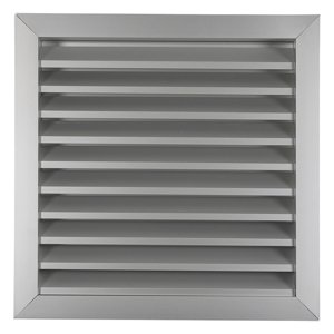 Hliníková větrací mřížka s pevnými lamelami 355x355 mm