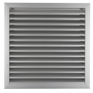 Hliníková větrací mřížka s pevnými lamelami 500x500 mm