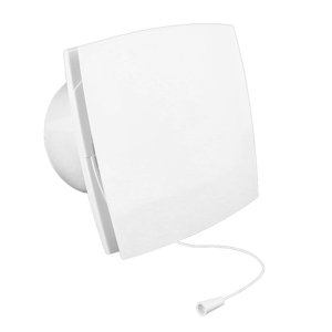 Ventilátor s předním panelem a tahovým spínačem Ø 100 mm, výkonnější motor